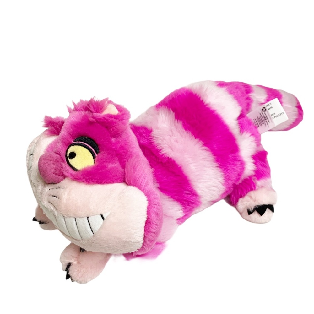 Disney Store Exclusive Cheshire Cat Plush 20” Pink Striped Vintage - Picture 2 of 7